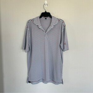 Peter Millar Summer Comfort Striped Polo Size L